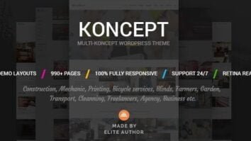 KONCEPT – RESPONSIVE MULTI- Best Free CONCEPT WORDPRESS THEME