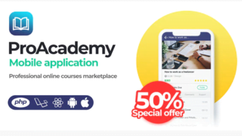 Proacademy mobile app v2.0 - Education & LMS Marketplace (Android + iOS)