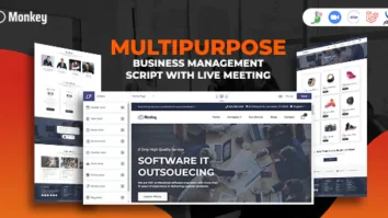 Monkey v2.0 - Laravel Multipurpose Website CMS & Business Agency Management With Live Meeting