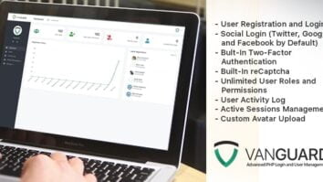 Vanguard 6.0.0 – Best Free Advanced PHP Login and User Management